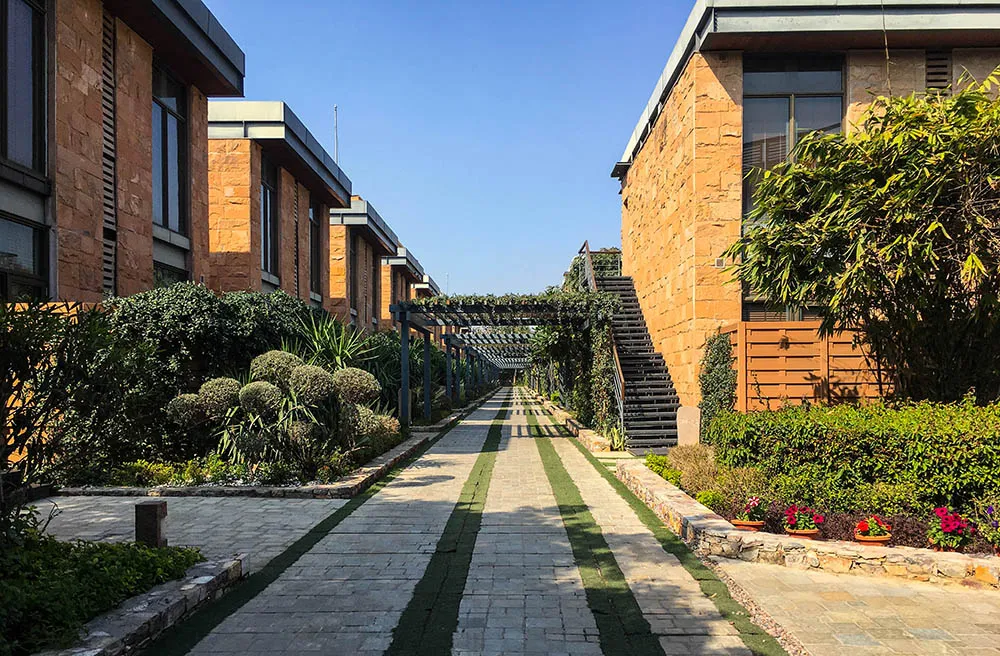 The Gateway Resort Damdama – Hospitality facade by ADI Facades, Gurgaon (Haryana)