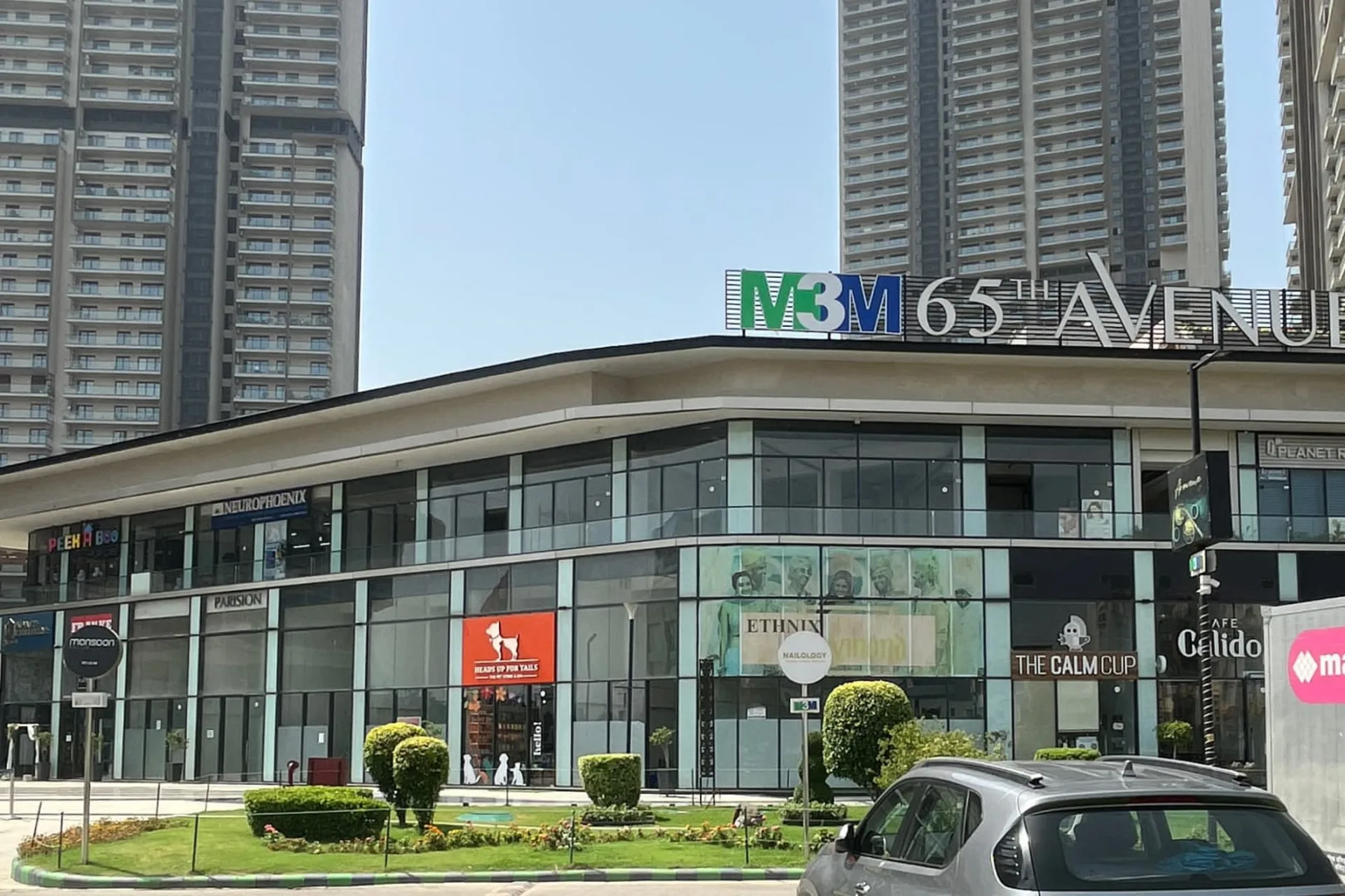 M3M 65th Avenue – Retail & Club facade by ADI Facades, Sector-65, Gurgaon