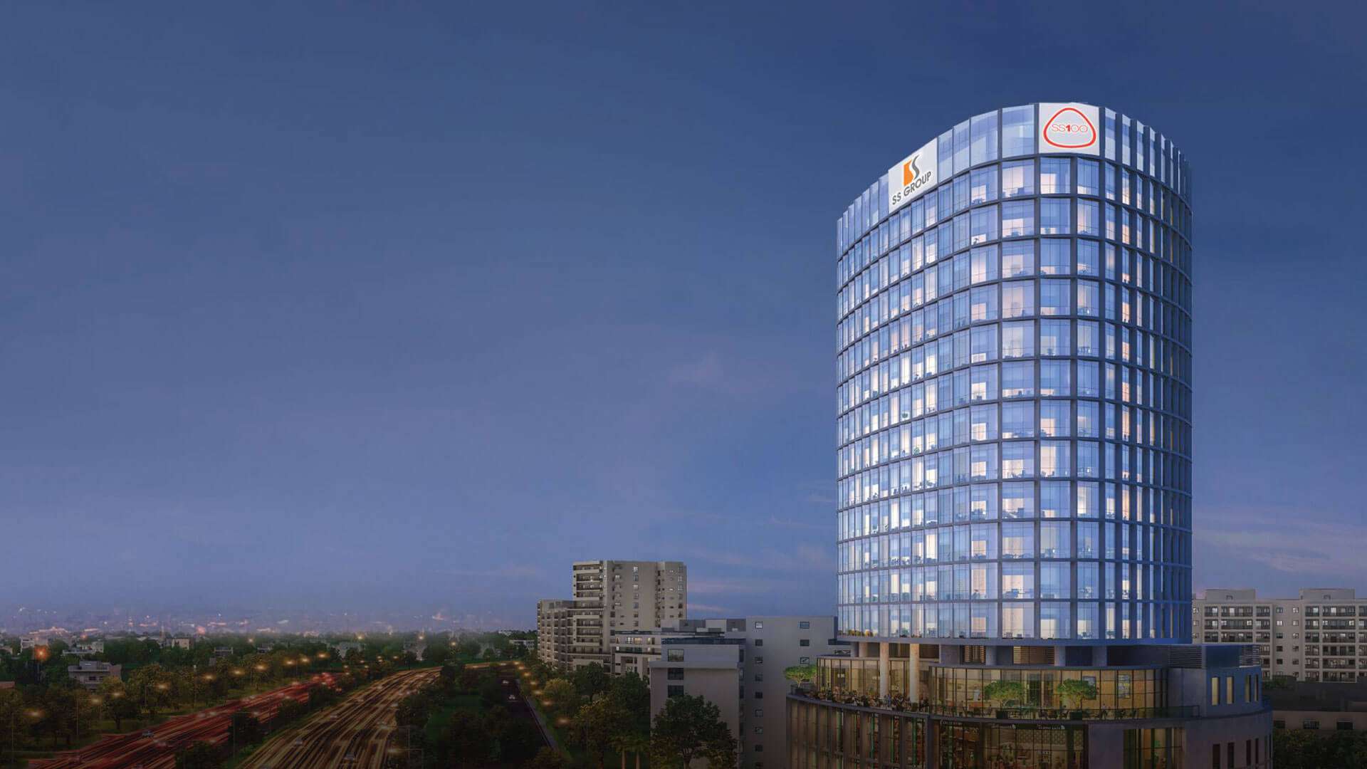 SS-100 Tower – Retail & Commercial facade by ADI Facades, Sector-49, Gurgaon