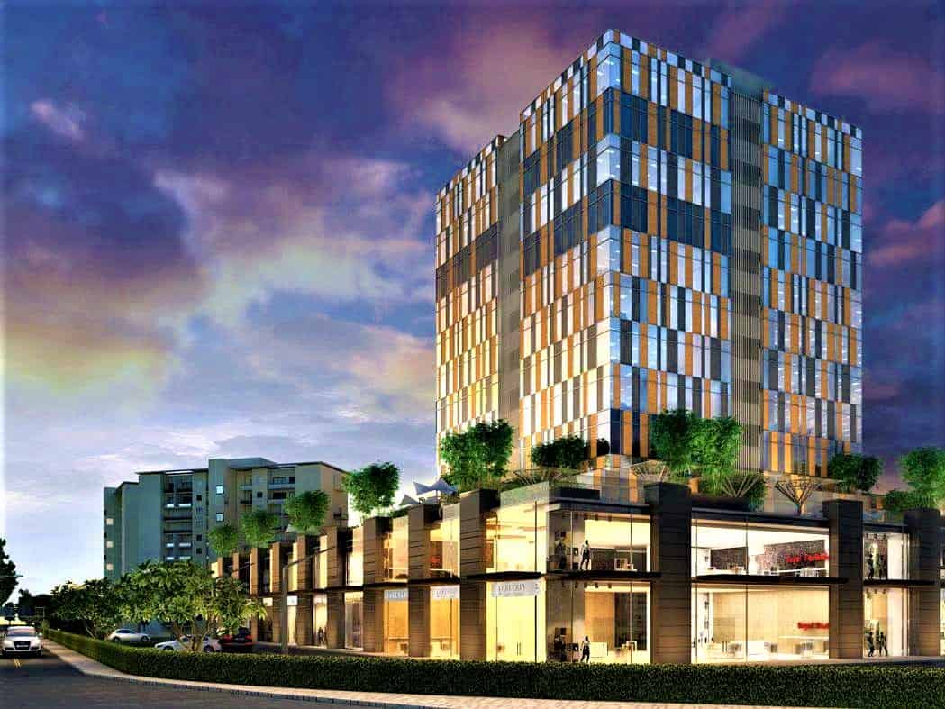 Suncity Horizon Tower – Retail & Commercial facade by ADI Facades, Jaipur (Rajasthan)